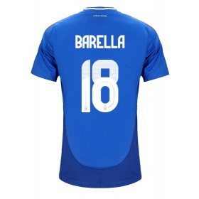 Italien Nicolo Barella #18 Hemmakläder EM 2024 Kortärmad